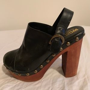 Pre-loved Jeffrey Campbell Woodies Heeled Clogs